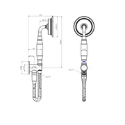 Montpellier Brushed Bronze Traditional Hand Held Shower Set - Acqua Bathrooms