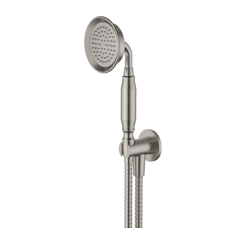 Montpellier Warm Brushed Nickel Traditional Hand Held Shower Set - Acqua Bathrooms