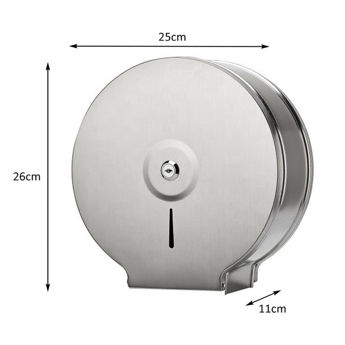 Stainless Steel Jumbo roll Tissue Toilet paper holder Dispenser - Acqua Bathrooms