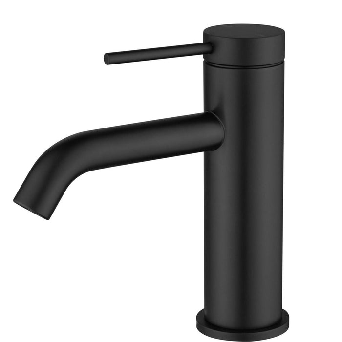 Mica Matte Black Basin Mixer - Acqua Bathrooms
