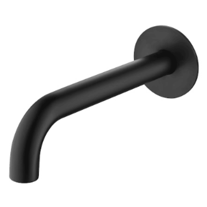 Mica Matte Black Bath/Basin Spouts - 220mm - Acqua Bathrooms