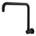 Mica Matte Black Gooseneck Shower Arm - Acqua Bathrooms