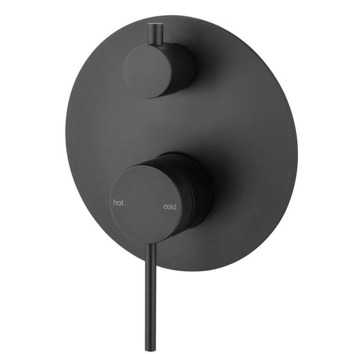 Mica Matte Black Shower Mixer Diverter - 1P - Trim Kit Only - Acqua Bathrooms