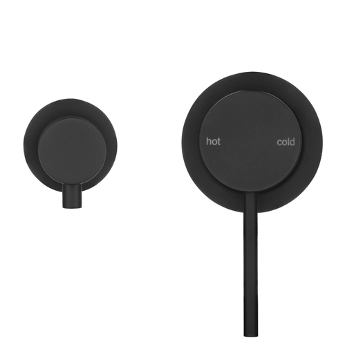 Mica Matte Black Shower Mixer Diverter - Sideways - Trim Kit Only - Acqua Bathrooms