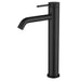 Mica Matte Black Tall Basin Mixer - Acqua Bathrooms