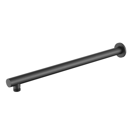 Mica Matte Black Wall Shower Arm - 450mm - Straight - Acqua Bathrooms