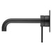 Mica Matte Black Wall-Spout Combo - Curved Spout - 1P - Trim Kit Only - Acqua Bathrooms