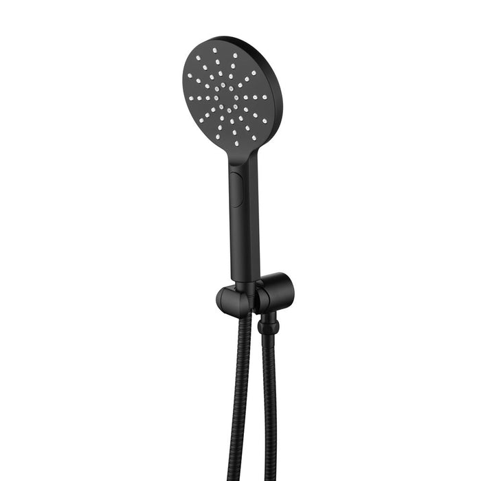 Mica Matte Black Wide Hand Shower - Acqua Bathrooms