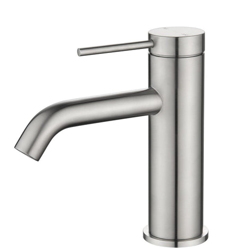 Mica Brushed Nickel Basin Mixer - Acqua Bathrooms