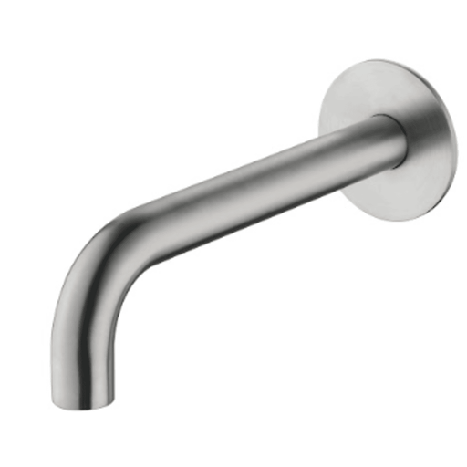Mica Brushed Nickel Bath/Basin Spouts - 220mm - Acqua Bathrooms
