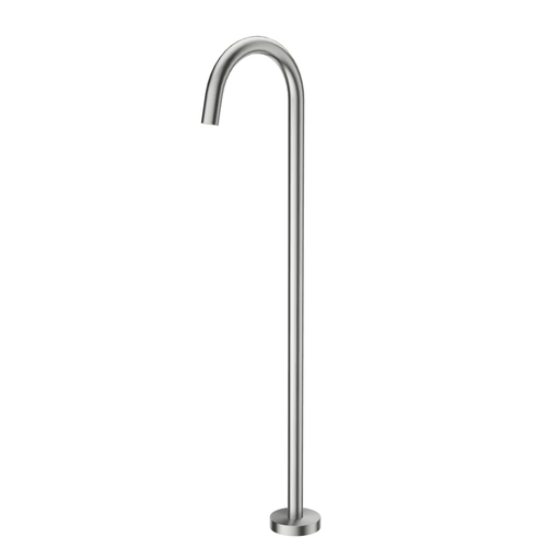 Mica Brushed Nickel Freestanding Bath Spout - Acqua Bathrooms