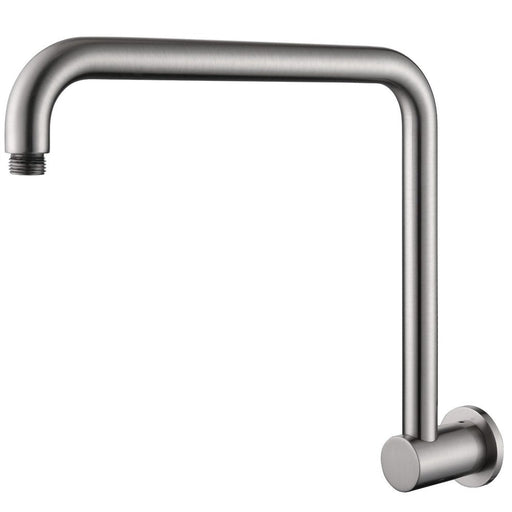 Mica Brushed Nickel Gooseneck Shower Arm - Acqua Bathrooms