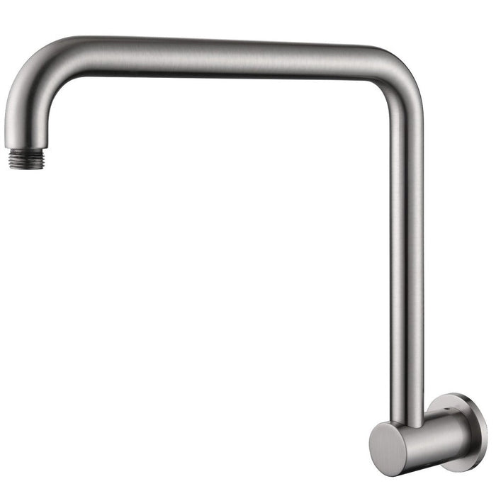Mica Brushed Nickel Gooseneck Shower Arm - Acqua Bathrooms