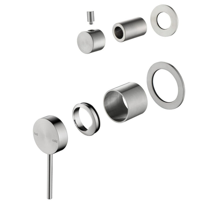 Mica Brushed Nickel Shower Mixer Diverter - 2P - Trim Kit Only - Acqua Bathrooms