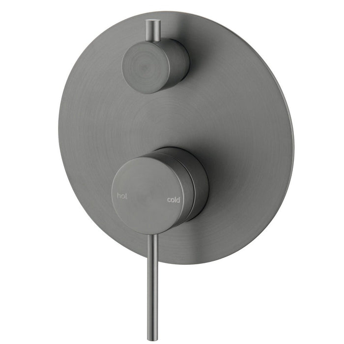 Mica Gun Metal Shower Mixer Diverter - 1P - Trim Kit Only - Acqua Bathrooms