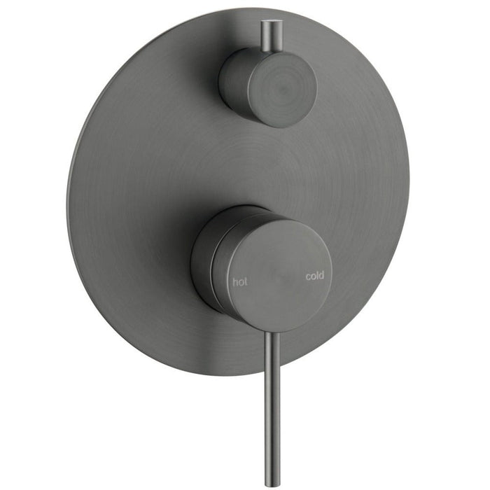 Mica Gun Metal Shower Mixer Diverter - 1P - Trim Kit Only - Acqua Bathrooms