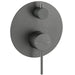 Mica Gun Metal Shower Mixer Diverter - 1P - Trim Kit Only - Acqua Bathrooms