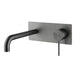 Mica Gun Metal Wall-Spout Combo - Curved Spout - 1P - Trim Kit Only - Acqua Bathrooms