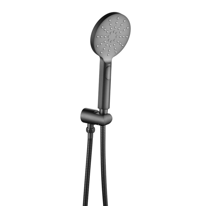 Mica Gun Metal Wide Hand Shower - Acqua Bathrooms