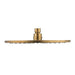 Mica LVB Living Brass Shower Head - 250mm - Acqua Bathrooms