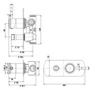 Montpellier Traditional Brushed Bronze Shower Diverter - Acqua Bathrooms