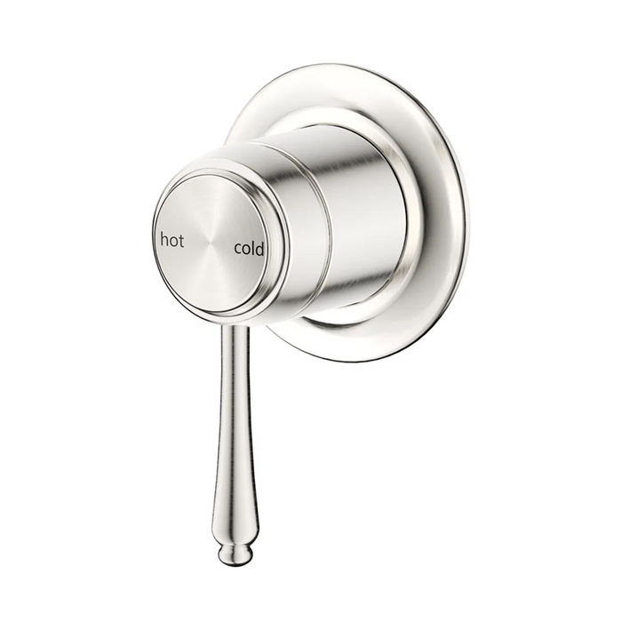 Mica Brushed Nickel Heritage Shower Mixer - Trim Kit Only - Acqua Bathrooms