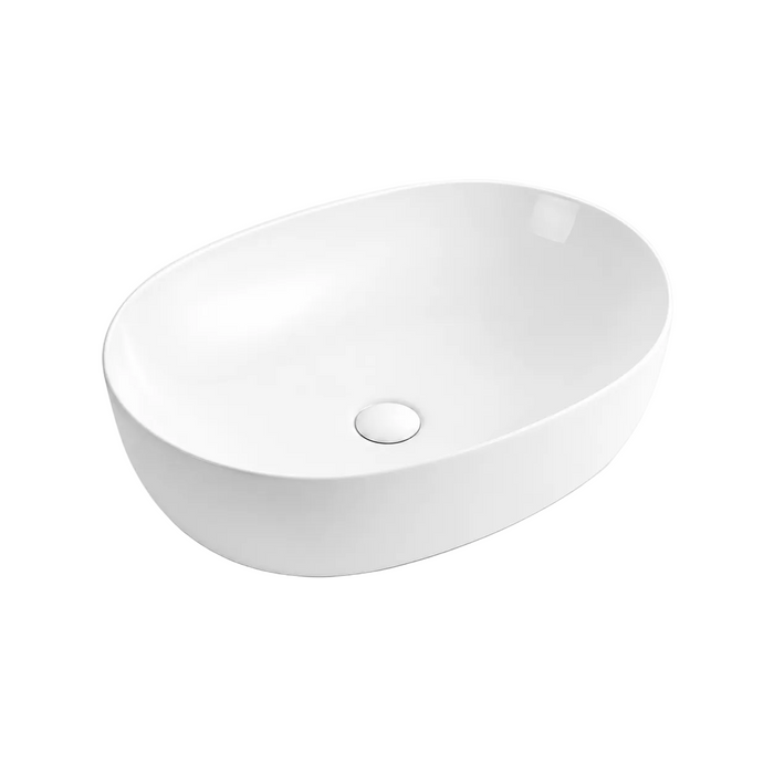 Noa 485 Matte White Oval Above Counter Basin