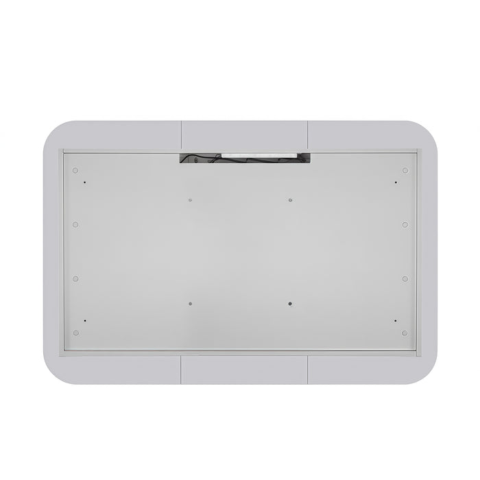 Nova Touchless LED 1200 x 750 Matte White Soft Square Shaving Cabinet