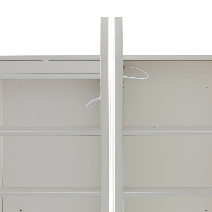 Nova Touchless LED 1200 x 750 Matte White Soft Square Shaving Cabinet