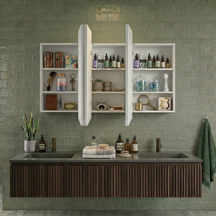 Nova 1200 x 750 Matte White Soft Square Shaving Cabinet
