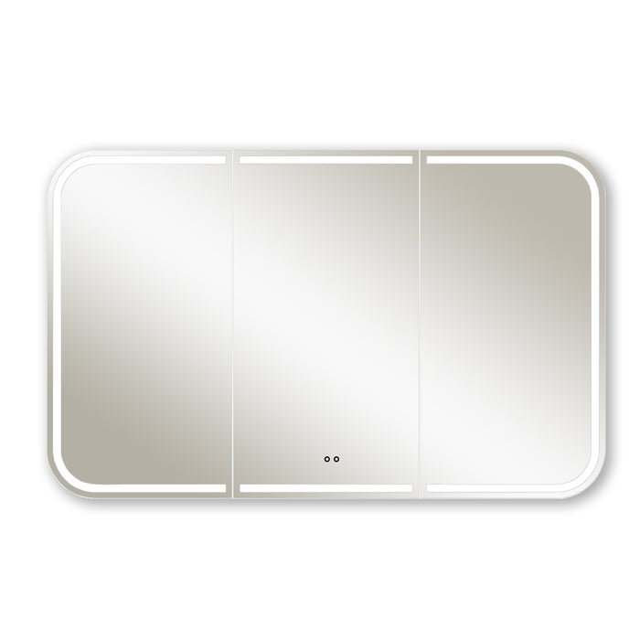 Nova Touchless LED 1500 x 750 Matte White Soft Square Shaving Cabinet