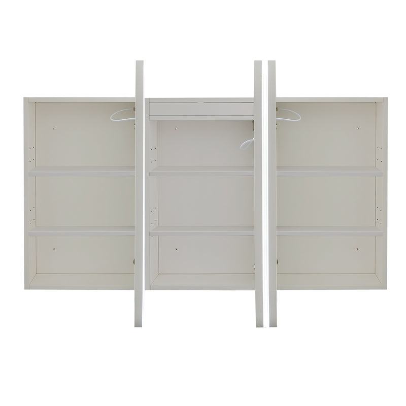 Nova Touchless LED 1500 x 750 Matte White Soft Square Shaving Cabinet