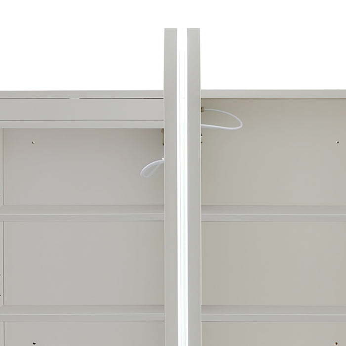 Nova Touchless LED 1500 x 750 Matte White Soft Square Shaving Cabinet