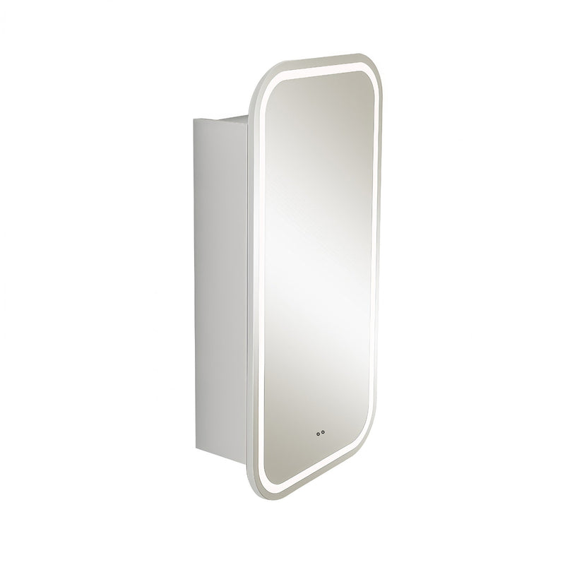 Nova Touchless LED 450 x 900 Matte White Soft Square Shaving Cabinet