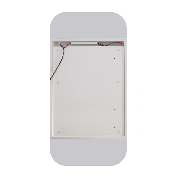 Nova Touchless LED 450 x 900 Matte White Soft Square Shaving Cabinet