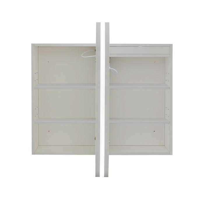 Nova Touchless LED 900 x 750 Matte White Soft Square Shaving Cabinet