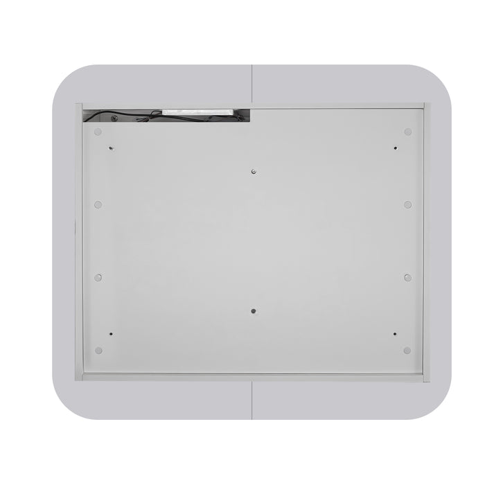 Nova Touchless LED 900 x 750 Matte White Soft Square Shaving Cabinet