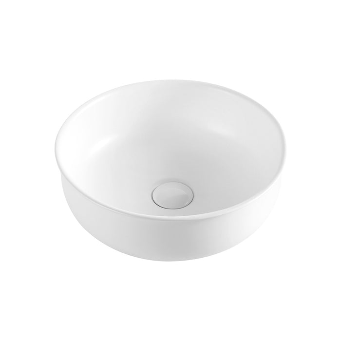 Novara 360 Matte White Round Above Counter Basin