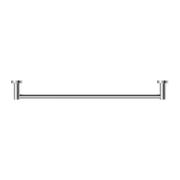 Nero | Mecca 800 mm Chrome Single Towel Rail - Acqua Bathrooms
