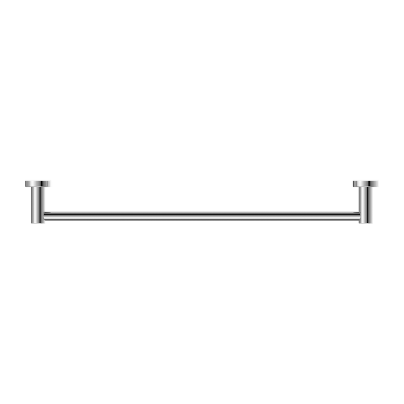 Nero | Mecca 800 mm Chrome Single Towel Rail - Acqua Bathrooms