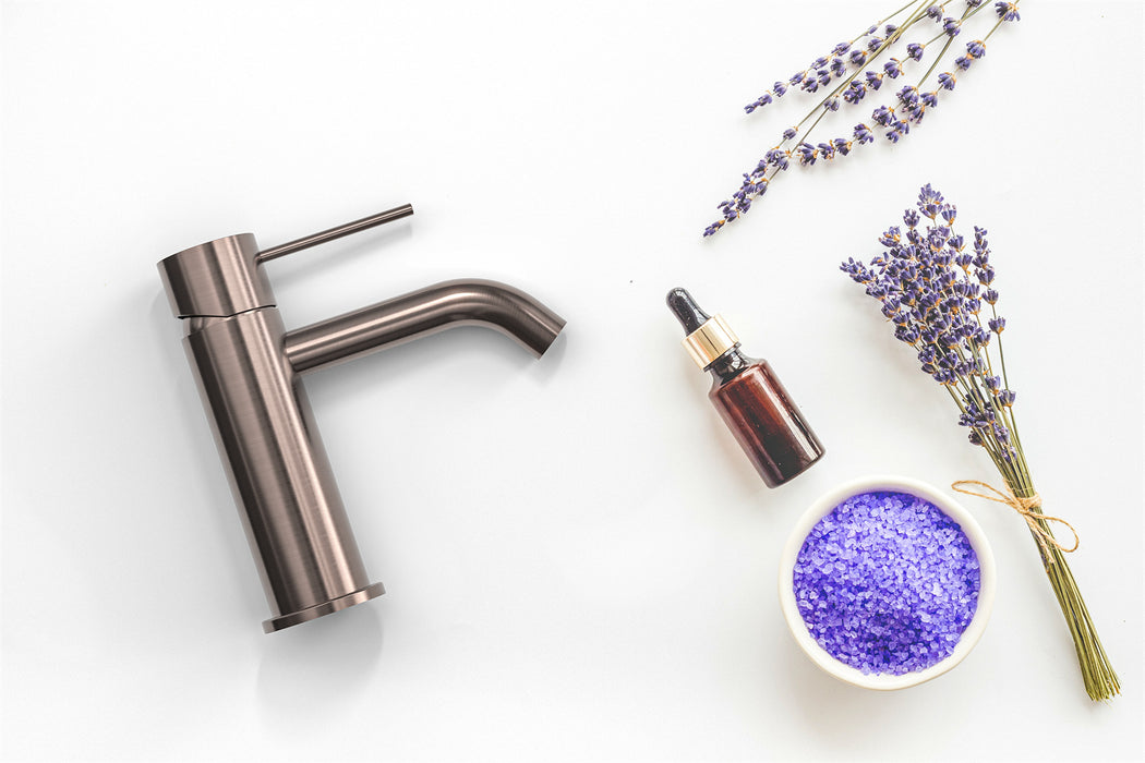 Nero | Mecca Brushed Bronze Basin Mixer - Acqua Bathrooms