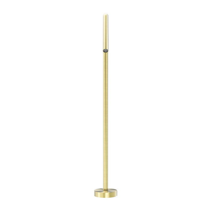 Nero | Mecca Round Freestanding Bath Spout only Brushed Gold - Acqua Bathrooms