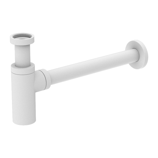 Nero | Bottle Trap 40mm Matte White - Acqua Bathrooms