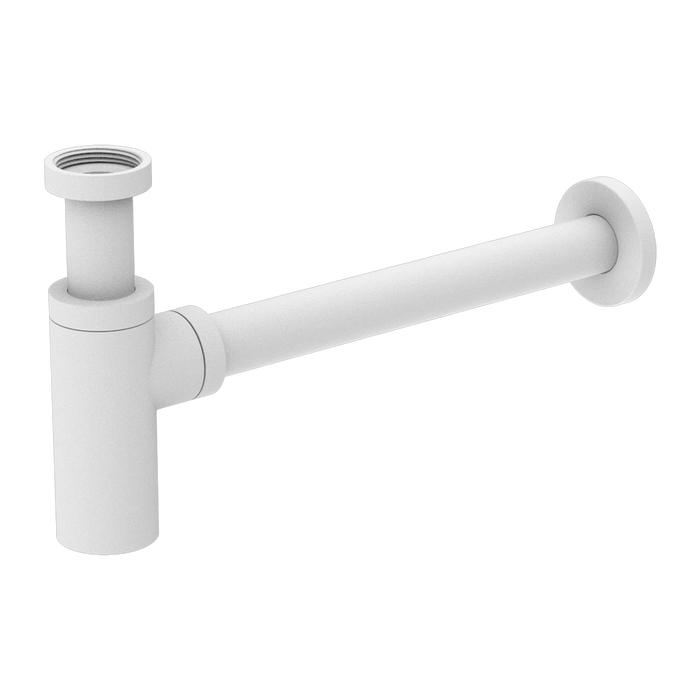 Nero | Bottle Trap 40mm Matte White - Acqua Bathrooms