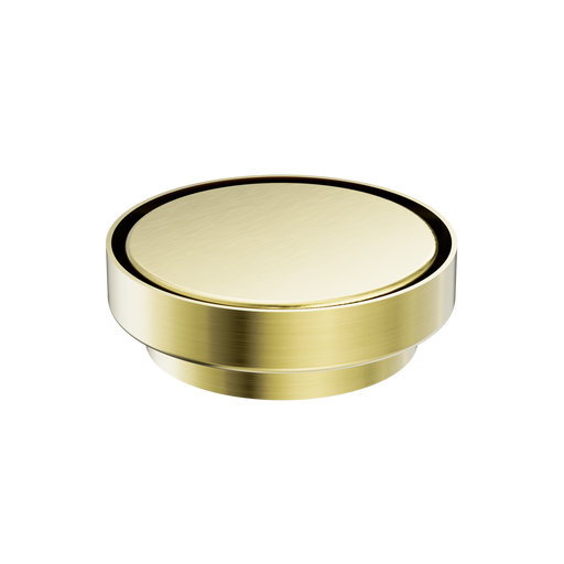 Nero | Round Brushed Gold 100mm Tile Insert Floor Waste - Acqua Bathrooms
