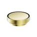 Nero | Round Brushed Gold 100mm Tile Insert Floor Waste - Acqua Bathrooms