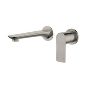 Nova Warm Brushed Nickel Wall Basin Mixer & Bath Spout - Acqua Bathrooms