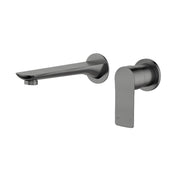 Nova Gun Metal Grey Wall Basin Mixer & Bath Spout - Acqua Bathrooms