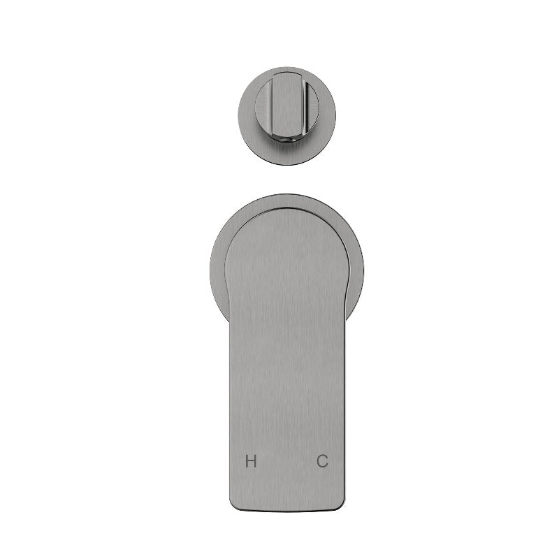 Nova Gun Metal Grey Wall Diverter - Acqua Bathrooms