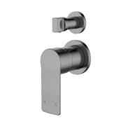 Nova Gun Metal Grey Wall Diverter - Acqua Bathrooms